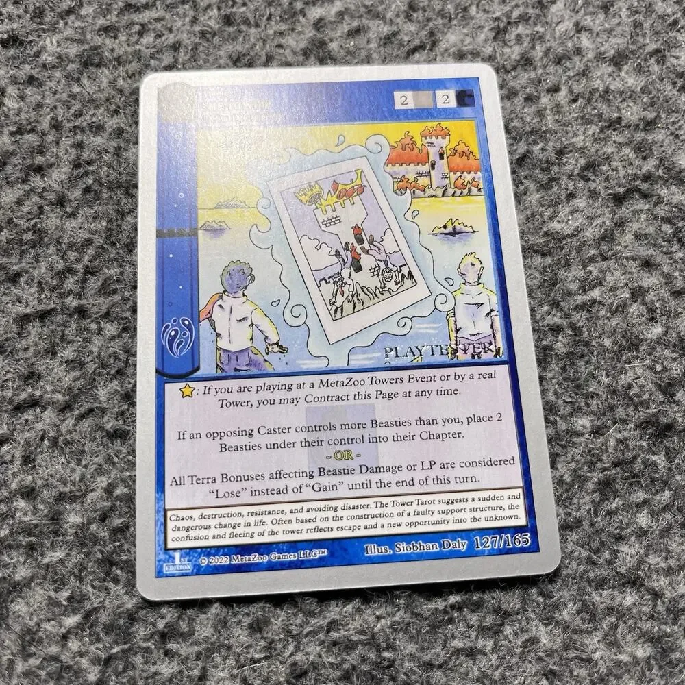 Metazoo Playtester The Tower Seance 1st Edition Silver Border Non Holo
